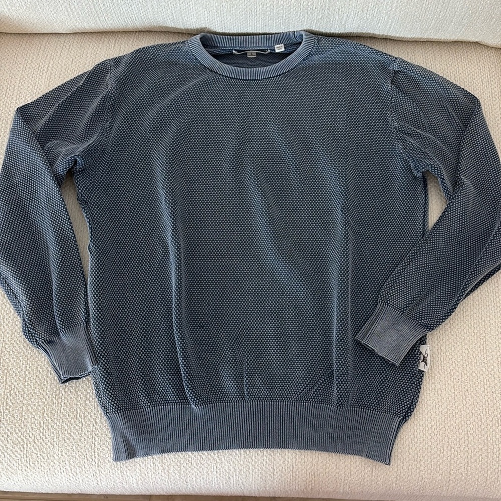 Maddafella key west blue sweater jumper sweatshirt pullover large